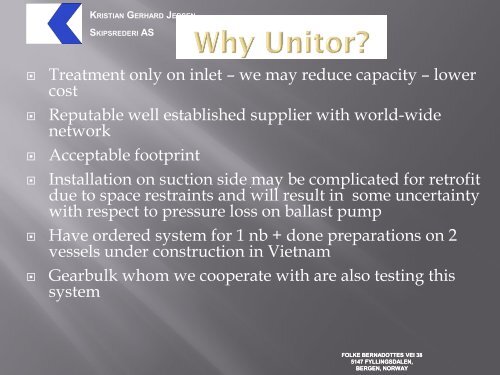 BALLAST WATER TREATMENT system: Challenges in ...