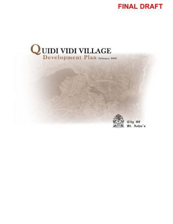 Quidi Vidi Village Development Plan.pdf - City Of St. John's