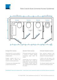 Toilet Cubicle Size Guide - Cubicle Centre