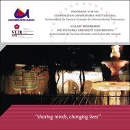 “sharing minds, changing lives” - IUC - VLIR-UOS