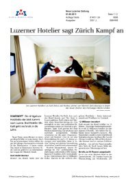 01.06.2011 – Neue Luzerner Zeitung Die drittgrösste ... - The Hotel