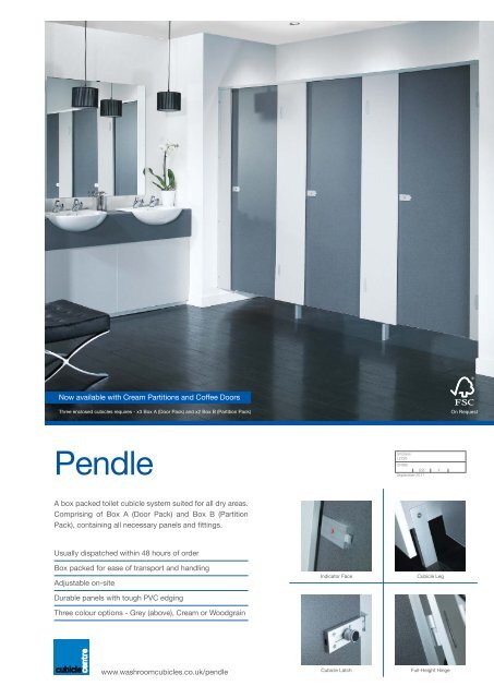 Pendle - Box Packed Toilet Cubicle System - Cubicle Centre