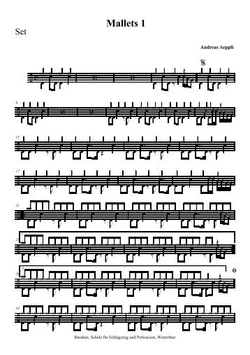 Finale 2004b - [Mallets 1 Set] - Baraban, Schule für Schlaginstrumente