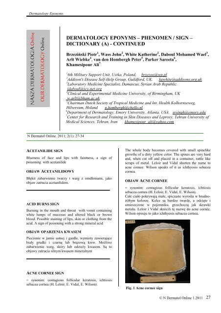 Dermatology 2024 online journal