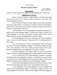 Draft proceedings THE HIGH COURT OF KERALA Kochi - 682 031 ...