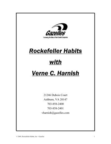 Rockefeller Habits with Verne C. Harnish