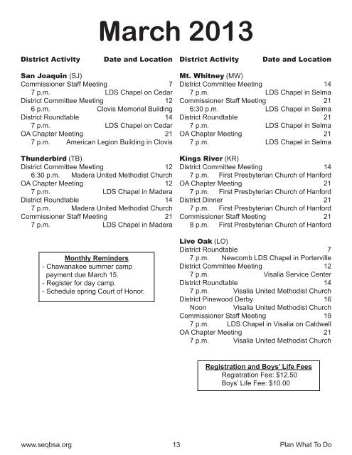 2012-2013 Planning Guide - Sequoia Council Boy Scouts of America