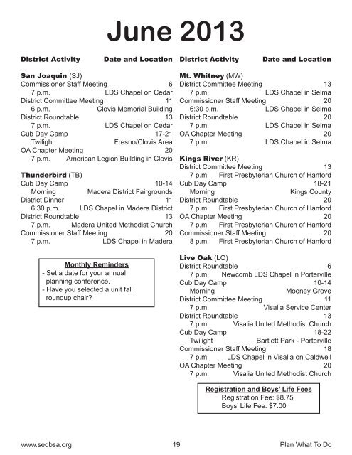 2012-2013 Planning Guide - Sequoia Council Boy Scouts of America