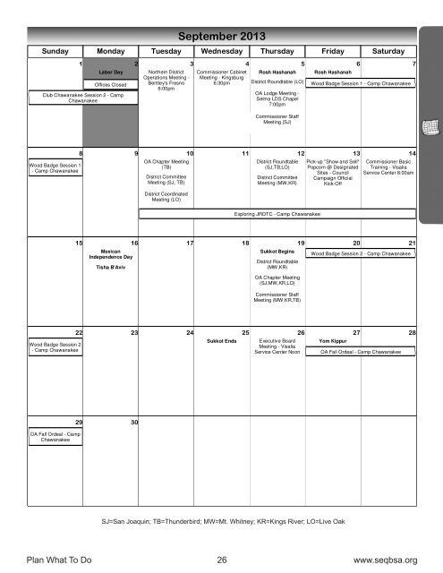 2012-2013 Planning Guide - Sequoia Council Boy Scouts of America