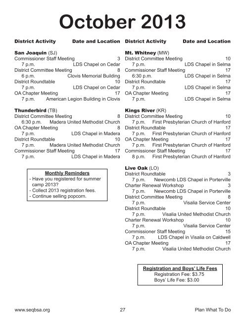 2012-2013 Planning Guide - Sequoia Council Boy Scouts of America