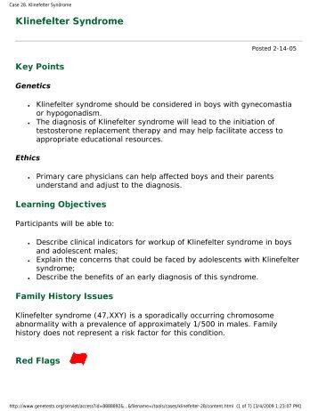 Case 28. Klinefelter Syndrome