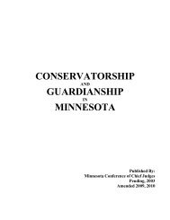 conservatorship guardianship minnesota - Minnesota Judicial Branch