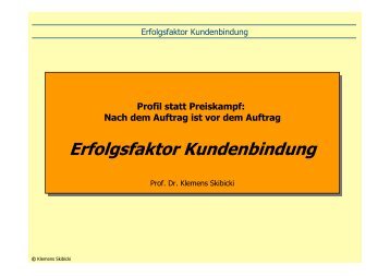 Erfolgsfaktor Kundenbindung Erfolgsfaktor Kundenbindung - LGH