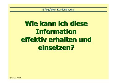 Erfolgsfaktor Kundenbindung Erfolgsfaktor Kundenbindung - LGH