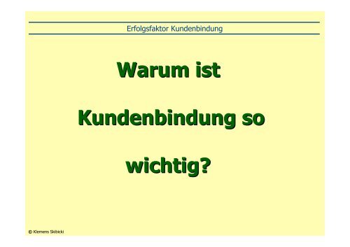 Erfolgsfaktor Kundenbindung Erfolgsfaktor Kundenbindung - LGH