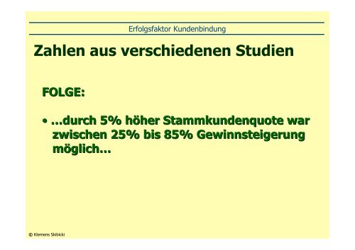 Erfolgsfaktor Kundenbindung Erfolgsfaktor Kundenbindung - LGH