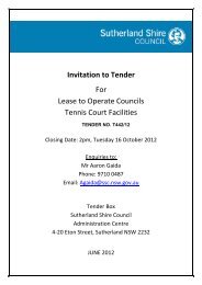 Invitation to Tender For Lease to Operate Councils Tennis Court ...