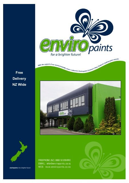 Free Delivery Nz Wide Enviropaints
