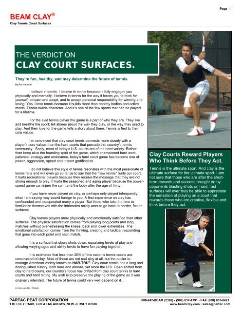 8 - Tennis - Beam Clay