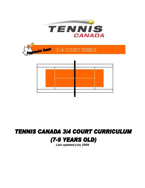 3/4 COURT TENNIS - Tennis Canada