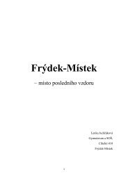 Frýdek-Místek – místo posledního vzdoru - gsos