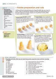 Potato preparation and cuts