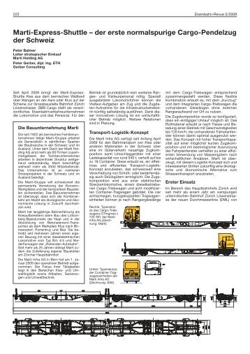 Marti-Express-Shuttle – der erste normalspurige ... - Marti Holding AG