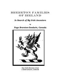 PART III THE BRERETONS OF IRELAND - Brereton Family