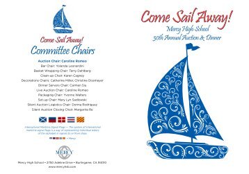 Come Sail Away! - Mercy High School