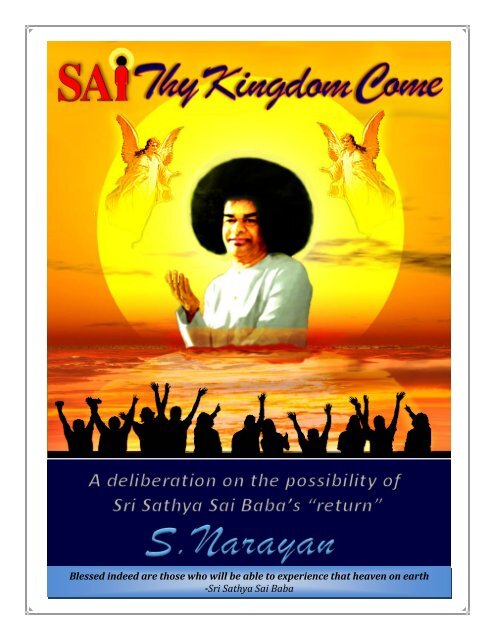 Book: SAI Thy Kingdom Come - SVYASA Repository Home