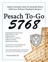 Download Pesach To-Go 5768 - YUTorah.org