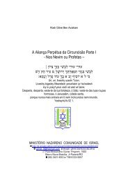 Aliança Perpétua da Circuncisão - Parte II - Comunidade de Israel