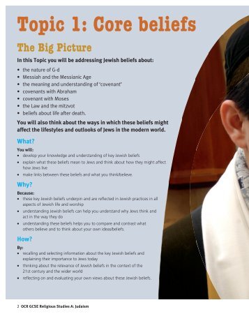 Judaism Student Book Topic 1 Sample - Pearson Schools