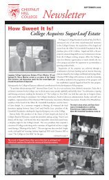 SEPTEMBER 2006 Newsletter - Chestnut Hill College