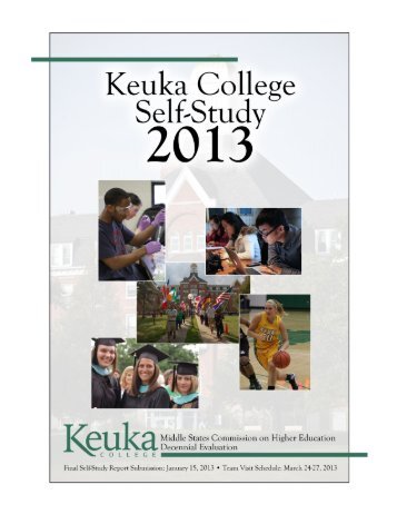 final version of the self-study document - Keuka College's Middle ...