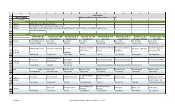 Site Visit Schedule March 24-27, 2013 - Keuka College's Middle ...