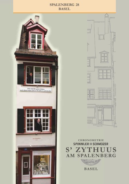 AM SPALENBERG S' ZYTHUUS - Schmid-Schwarz AG