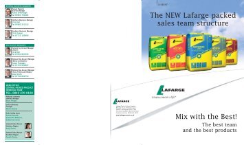 TEAM MAILER – 2190 - Lafarge Cement