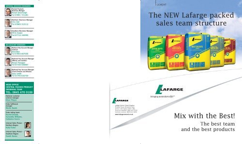 Lafarge Mortar Color Chart