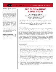 THE PILGRIM HAWK: A LOVE STORY