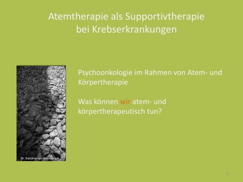 Referat Karoline von Steinaecker - sbam