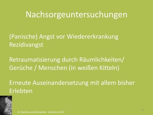 Referat Karoline von Steinaecker - sbam