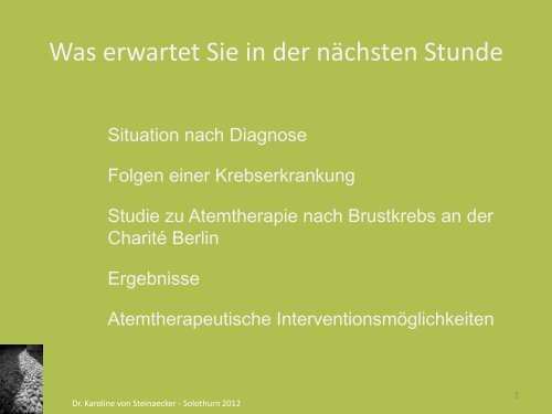 Referat Karoline von Steinaecker - sbam