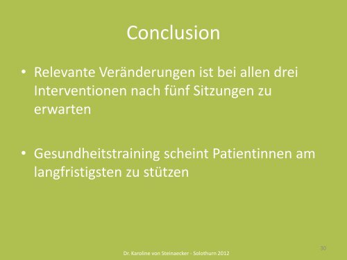 Referat Karoline von Steinaecker - sbam