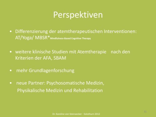 Referat Karoline von Steinaecker - sbam