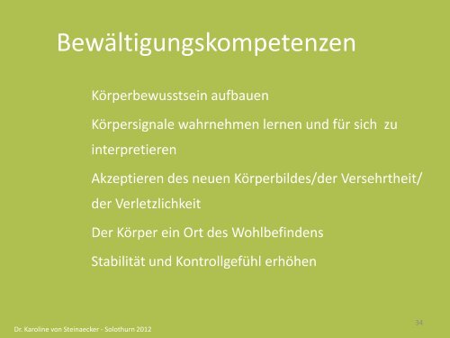 Referat Karoline von Steinaecker - sbam