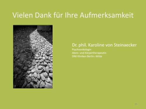 Referat Karoline von Steinaecker - sbam