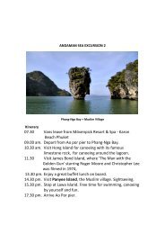 andaman sea excursion