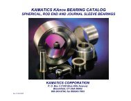 KARON Lined Spherical Bearings - Kaman Corporation