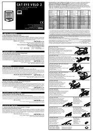 Cateye Tire Chart